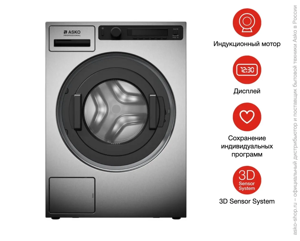 Профессиональная стиральная машина Asko WMC8947PI.S фото 20
