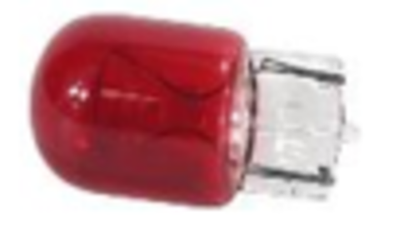 Лампа безцокольная красная 12V W21W W21/5W