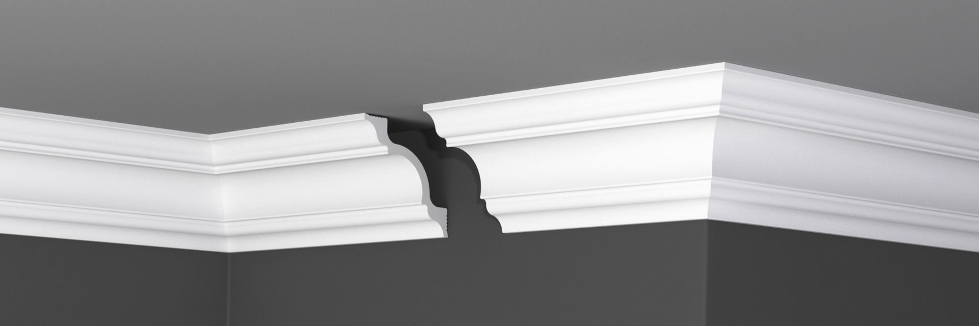 Плинтус потолочный Де-Багет П 01 90/90