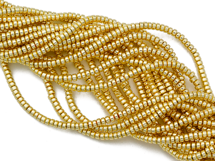 Нить бусин из гематита, рондель 3мм