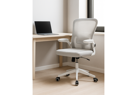 Офисное кресло Woodville Konfi light gray, white