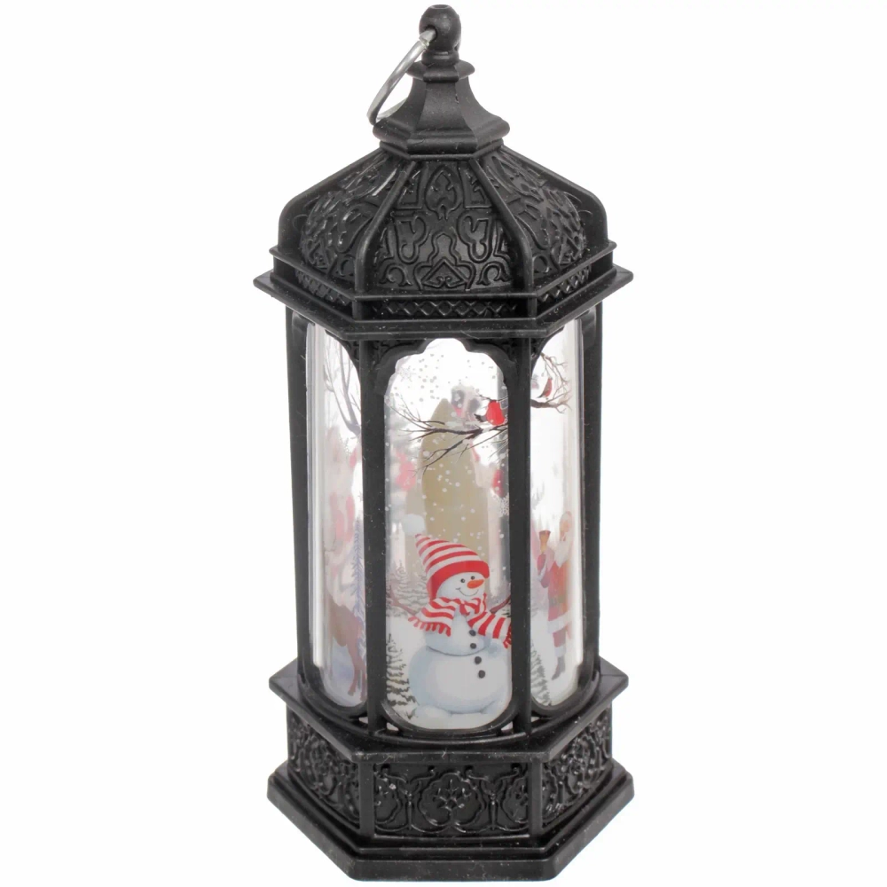 Сувенир с подсветкой «Лампа - Зимняя симфония» 5*6*13 см, Чёрный