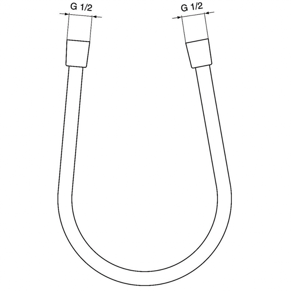 Пластиковый шланг для душа 1750 мм M1/2“xM1/2“ Ideal Standard IDEALFLEX A4109A5