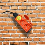 Удлинитель силовой морозостойкий IP54 трехместный КГ 2х2,5 60 метров, оранжевый