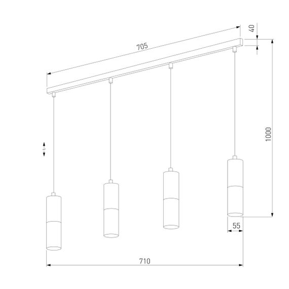 Подвесной светильник TK Lighting 4357 Elit White