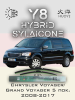 Щетки стеклоочистителя HUOYE Y8 650/500 мм на Chrysler VoyagerGrandVoyager | Hook/J-Hook