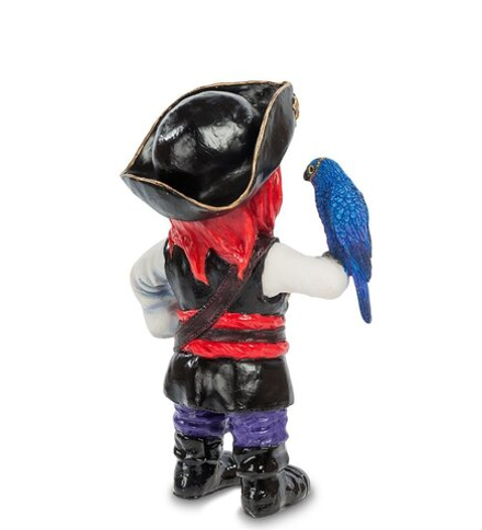 WS-794 Статуэтка в стиле Фэнтези «Капитан пиратов и его попугай»