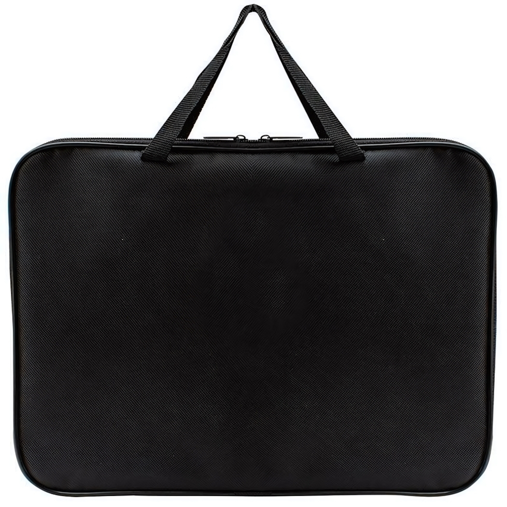 Папка офисная А4 лайт, ткань, 350/275/20 черная (Пчелка)