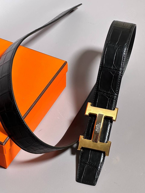 Ремень Hermes из кожи крокодила