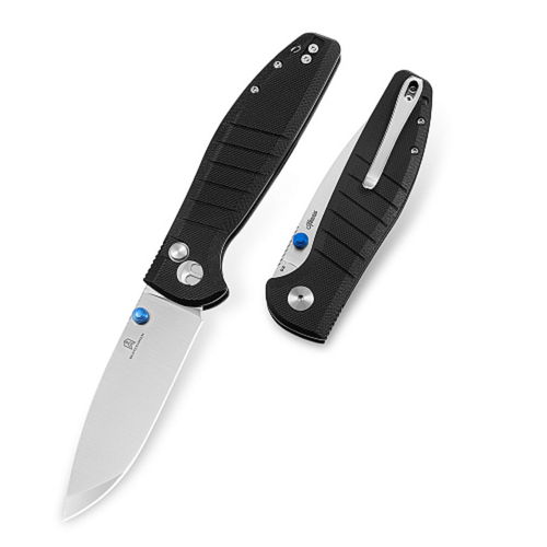 Складной нож Bestechman Goodboy satin/stonewash, сталь D2, рукоять G10 черная