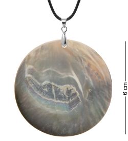 ШК-55/180-D Кулон из перламутра «Кот»