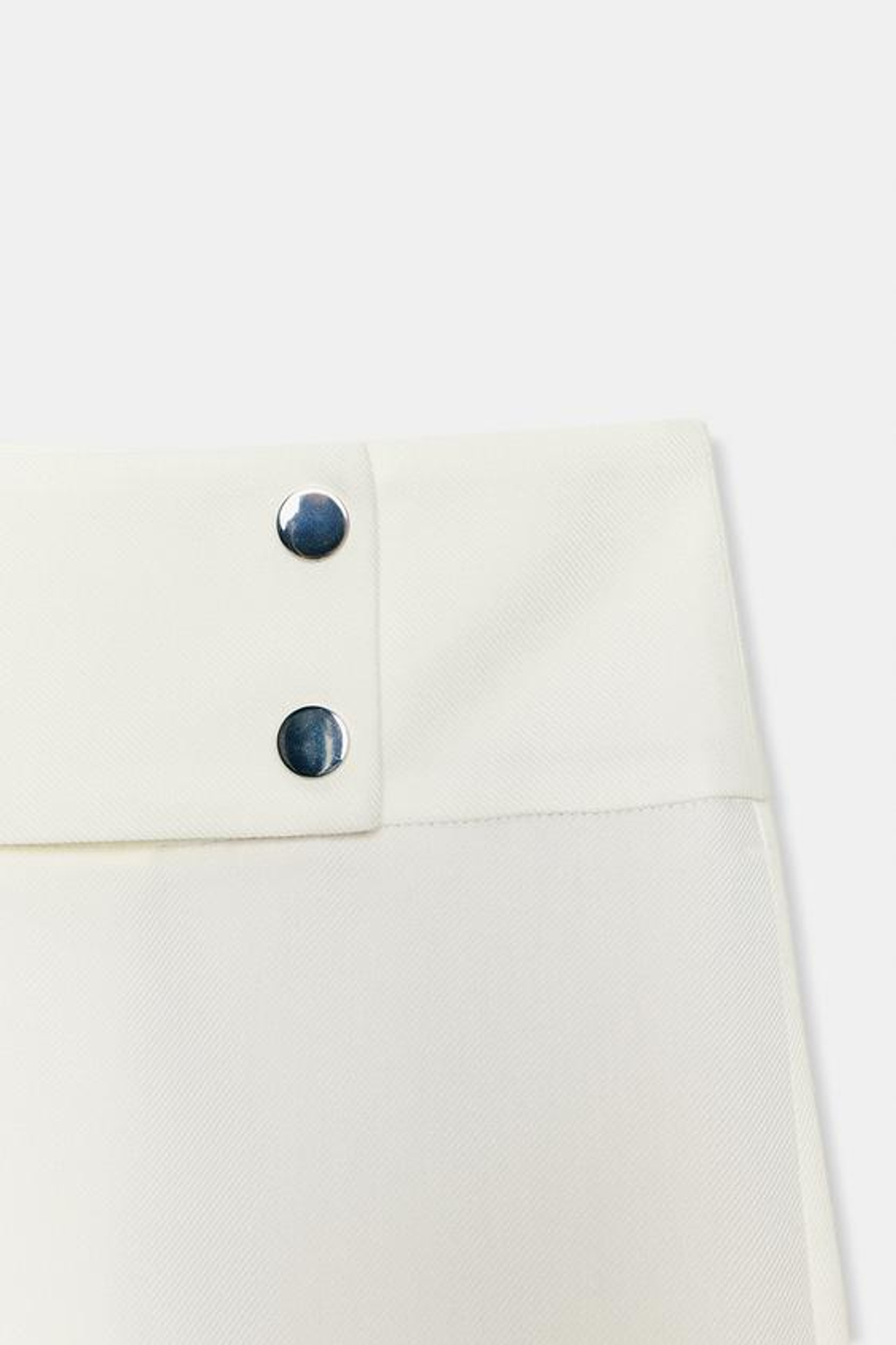 ZARA БРЮКИ ПРЯМОГО КРОЯ С НИЗКОЙ ПОСАДКОЙ, ЭКРЮ