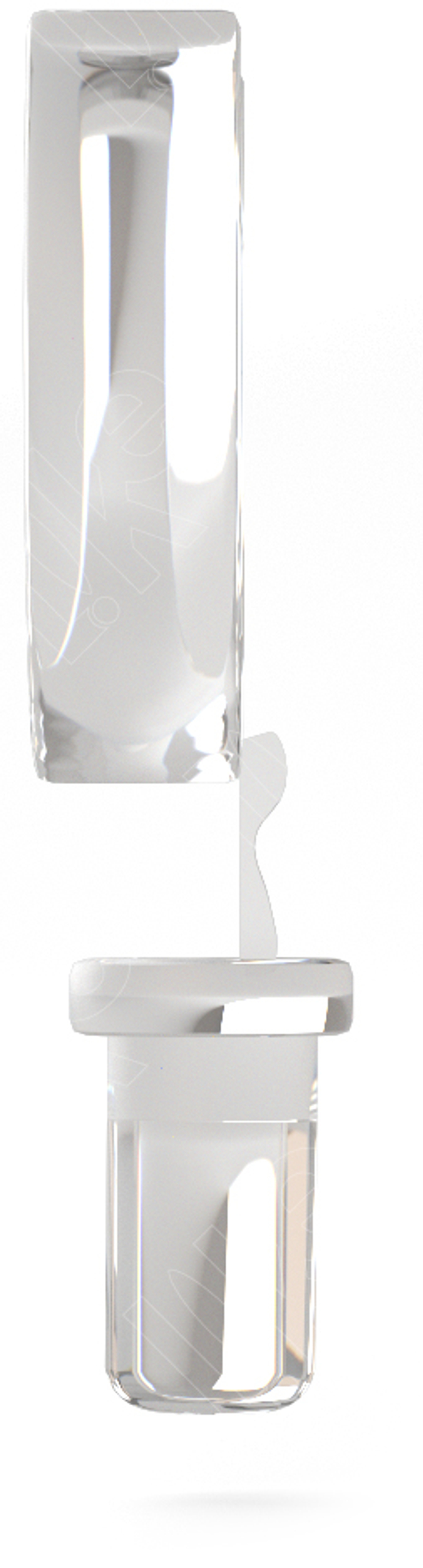 Скоба для кольца/объемная матовая/вертикальная/D-21 мм.