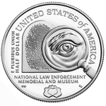 50 центов Commemorative Нац-ый Правоохранительный Музей США. 2021 год. ПРУФ