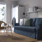 Диван 3-местный - IKEA VRETSTORP/ВРЕТСТОРП ИКЕА, 91х96х244 см, темно-синий