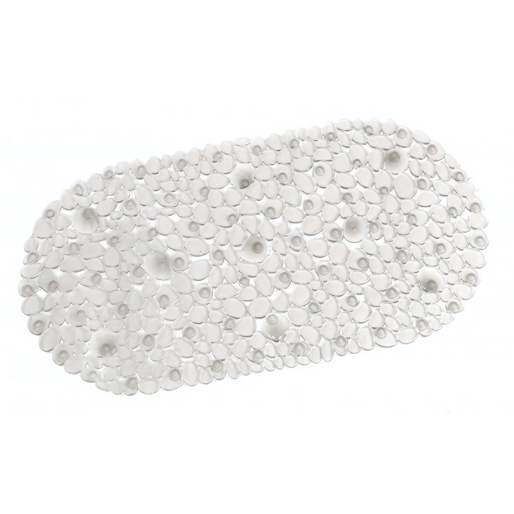 Коврик в ванную на присосках "Камушки" ZALEL 69*36см прозрачный