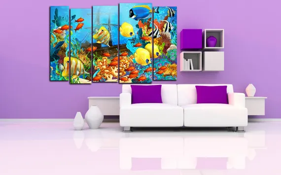 Модульная картина "Море в красках"