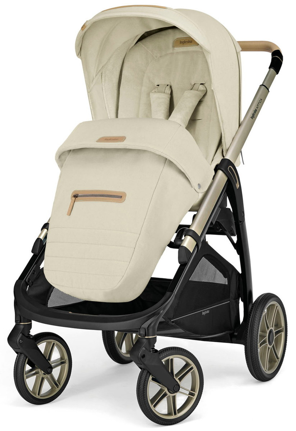 Коляска Inglesina Aptica Element frame Iridio Darwin Infant Recline 3 в 1 Pure Ecru