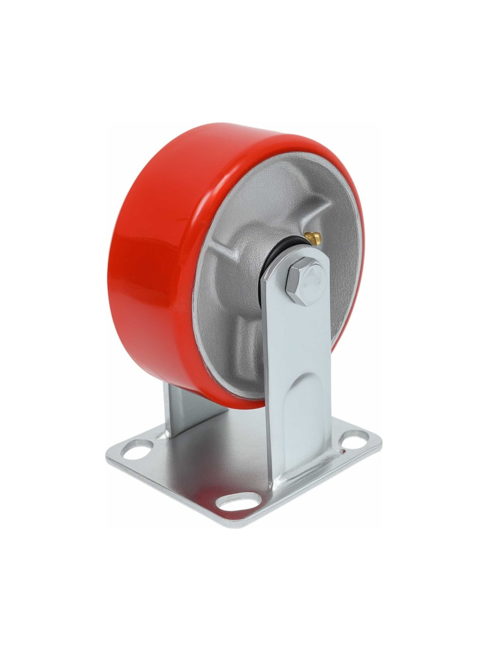 Колесо промышленное неповоротное с подшипником 125мм ПУ/чугун Gigant G-04-09-36