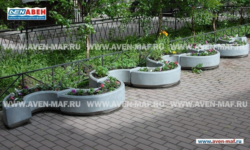 Вазон для цветов бетонный