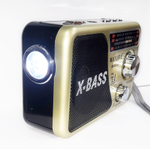 Радиоприемник с MP3 плеером +фонарь Waxiba XB-521URT