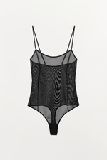 БОДИ НА ПЛЕЧИКАХ ИЗ ПОЛИАМИДНОЙ ТКАНИ - ZARA