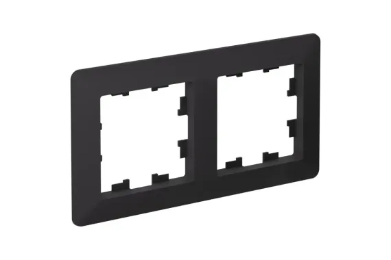 Рамка Systeme Electric ATLASDESIGN AIR 2-постовая карбон 40599