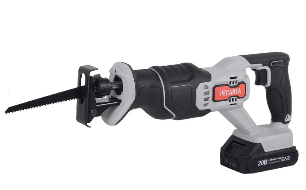 Пила сабельная аккумуляторная АСП-20Li ЕА+  1 АКБ и ЗУ Ресанта