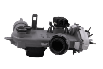 ТЭН в сборе с переключателем потоков (актуатором) 483257 посудомоечной машины Bosch, Siemens