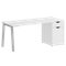 Home Office Стол письменный VR.SP-3-178.1.A Белый Бриллиант/Металл Серый 1780*720*750