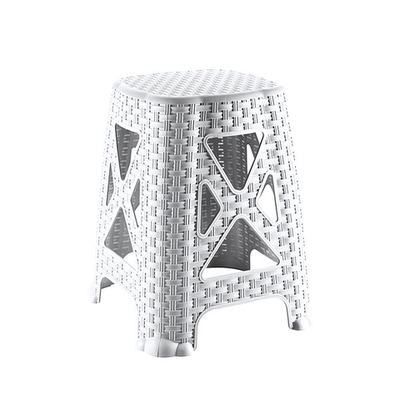 Табурет плетённый белый