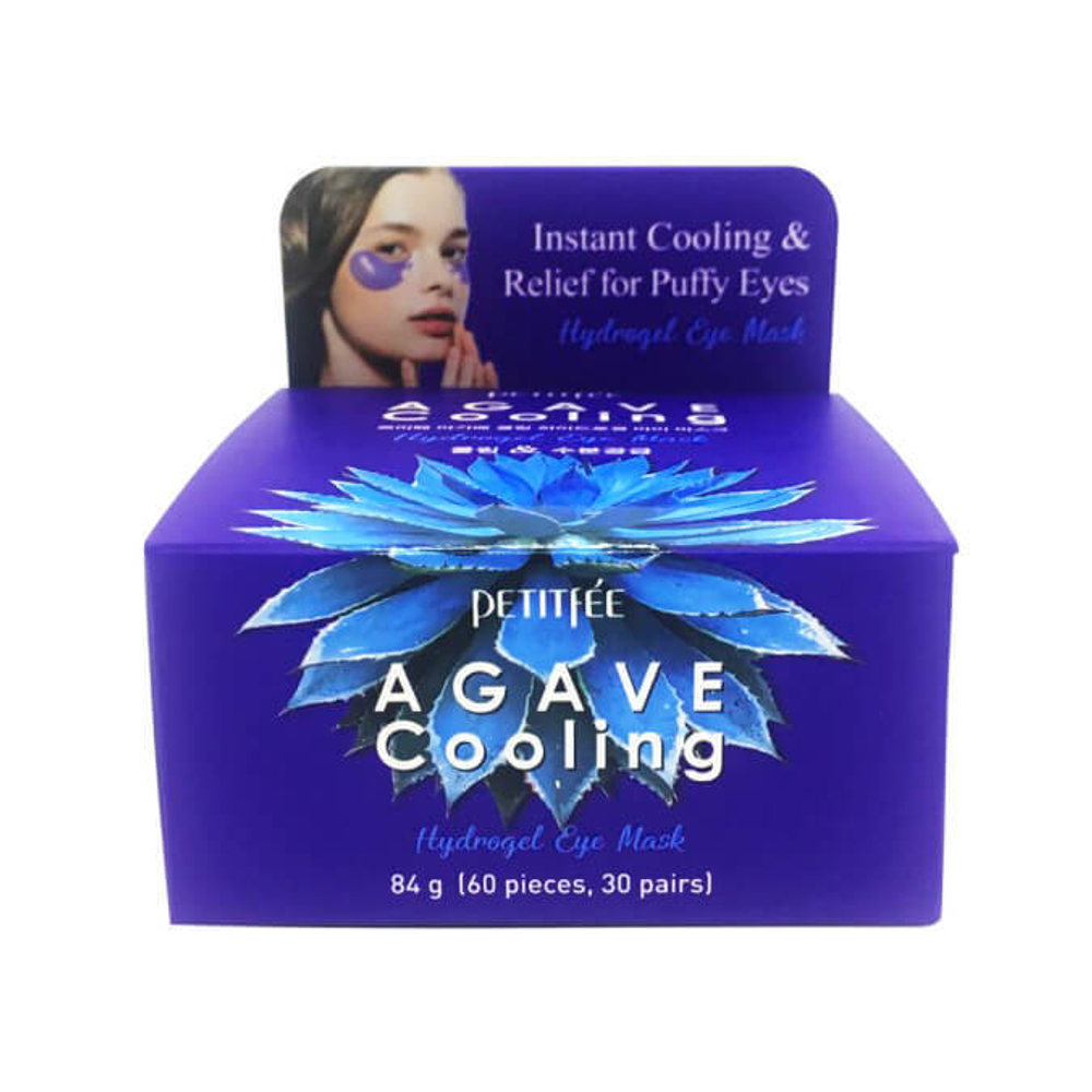 Охлаждающие гидрогелевые патчи с экстрактом агавы Petitfee Agave Cooling Hydrogel Eye Mask 60 шт.