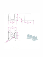 Крепления для гибкого неона 25 шт и двухсторонний нано скотч