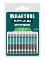 KRAFTOOL OPTIMUM TX 40, 50 мм, 10 шт, биты (26126-40-50-10)