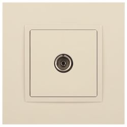 14-3101-02 ЭРА Розетка TV одиночная, IP20, Эра Elegance, сл.кость | Elegance Слоновая кость