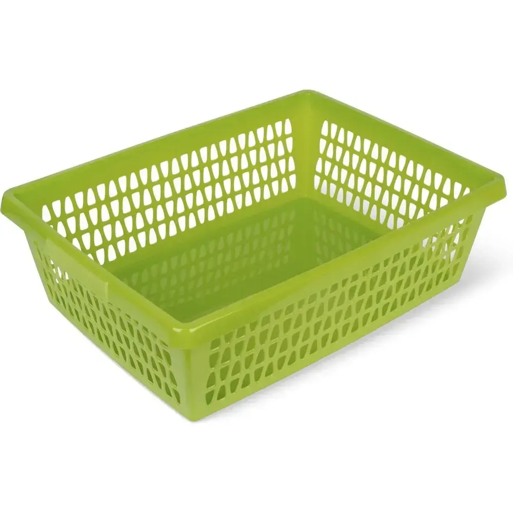 Корзина для хранения Велетта 38х11см оливковая С714ОЛВ (комплект 16 шт)