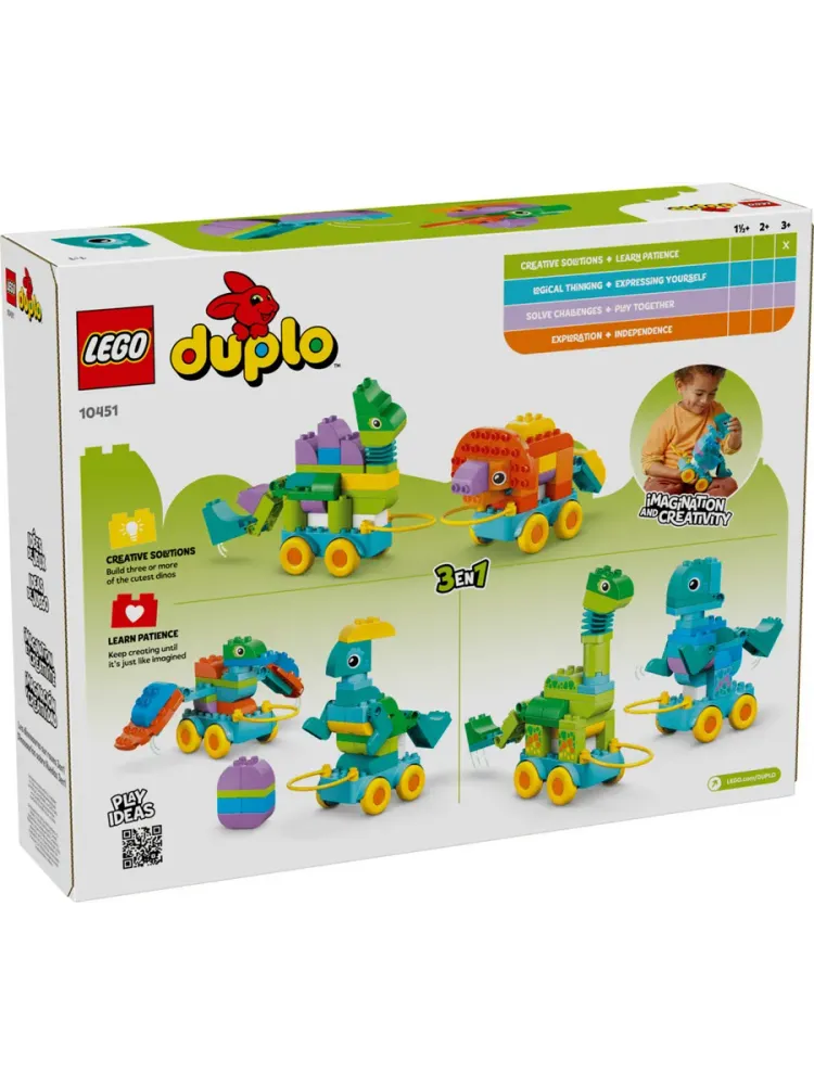 Конструктор DUPLO 10451 Динозавры на колесах 3в1