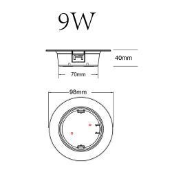 Светильник светодиодный встраиваемый ЭРА LED 21-9-6K круглый 9Вт 6500К | Downlight