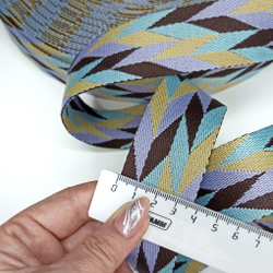 Стропа  Геометрия лаванда 4см