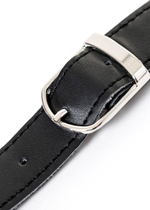 Кляп-крючок на чёрном кожаном ремешке (Цвет: черный)