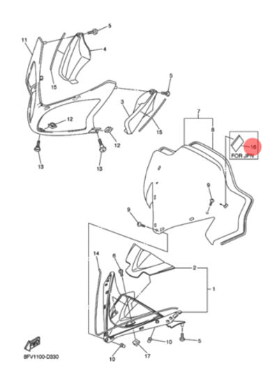 Демпфер ветрового стекла 8ES771980000