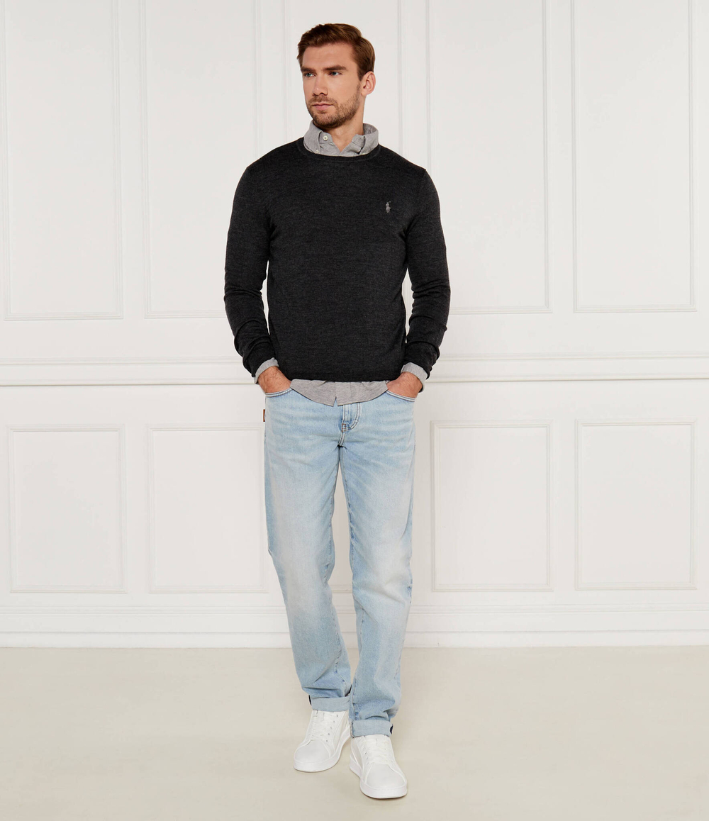 Шерстяной свитер POLO RALPH LAUREN - графитовый(710946143)