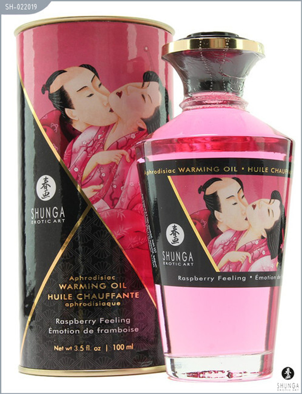 Возбуждающее разогревающее съедобное масло "Интимный поцелуй" (малина) 100 мл. (Цвет: прозрачный)
