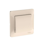 GLOSSA 1-клавишный ВЫКЛЮЧАТЕЛЬ, сх.1, 10АХ, в сборе, быстрозажим. клем., БЕЖЕВЫЙ