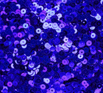 ПЛ017НН3 Пайетки круглые плоские, цвет: синий металлик, 3 мм, 10 грамм