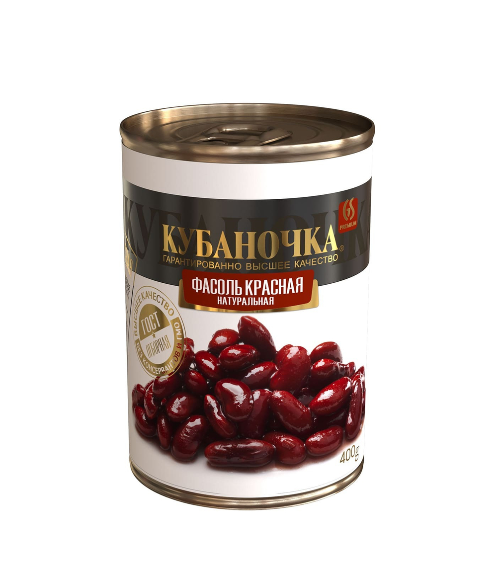 Кубаночка Фасоль Красная Консервированная 400гр