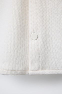 ZARA РУБАШКА COMFORT, ЭКРЮ