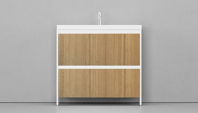 Тумба напольная Velvex Klaufs 80.2Y шатанэ / белый