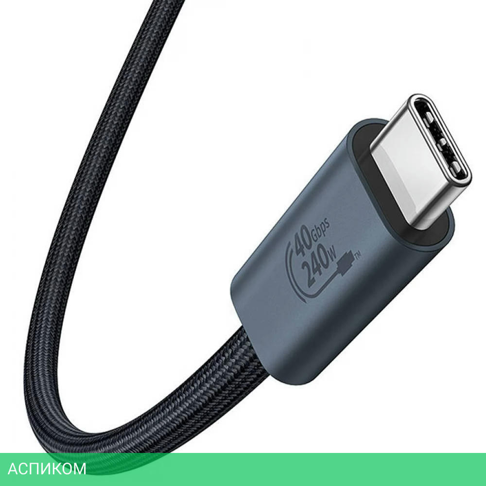 Кабель Baseus Flash 2 Type-C/Type-C 1м Cluster Black (P10311803111-00)