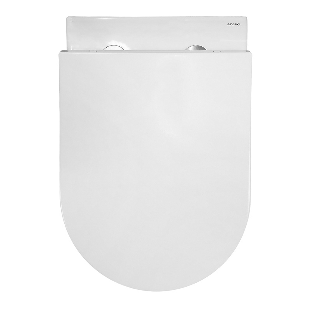 Унитаз подвесной Azario NEMI 530х360х360 безободковый, система слива "скрытое Торнадо", с быстросъемным сиденьем микролифт (AZ-1293WH)